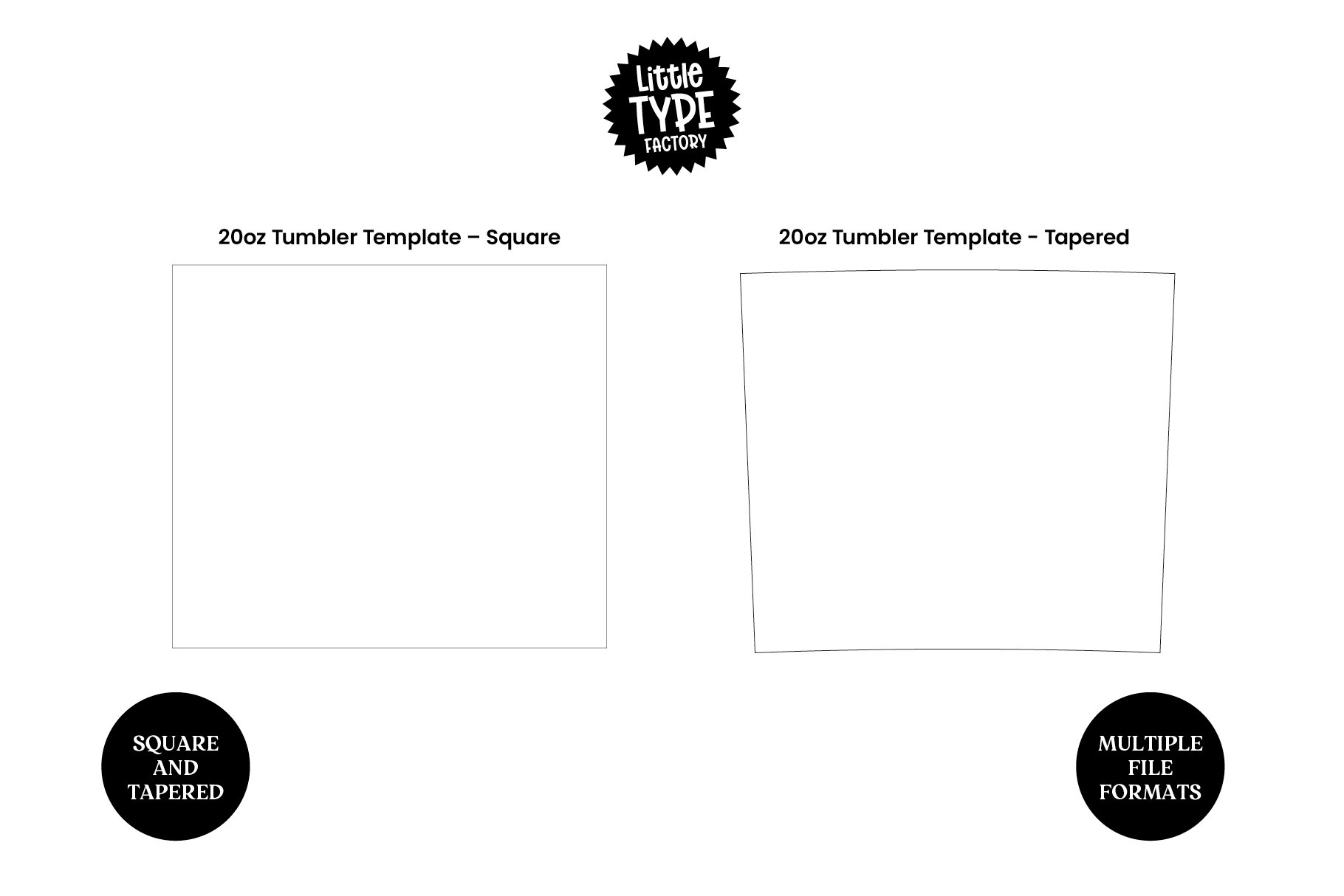 Printable 20 Oz Tumbler Template