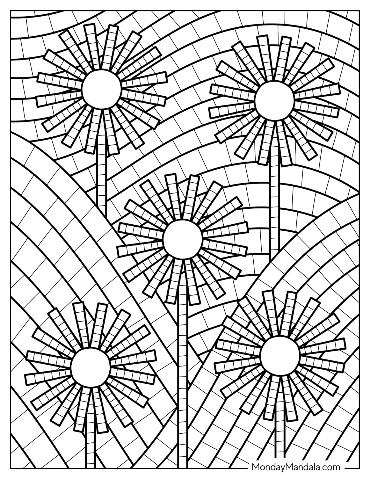 22 Mosaic Coloring Pages Free PDF Printables 