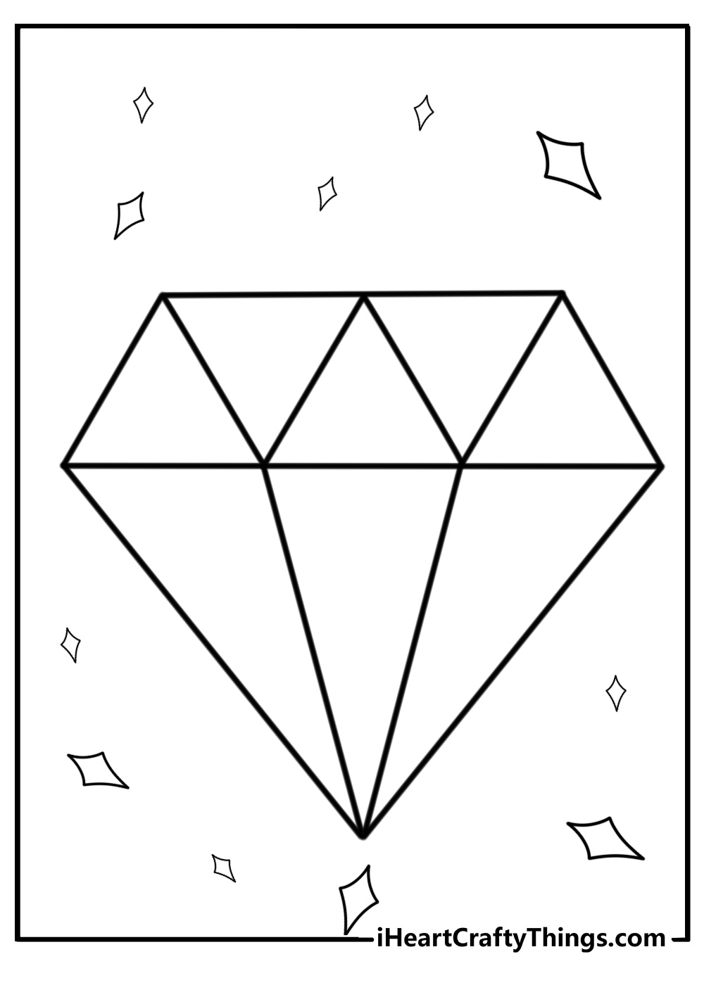 24 New Diamond Coloring Pages 100 Free To Print 