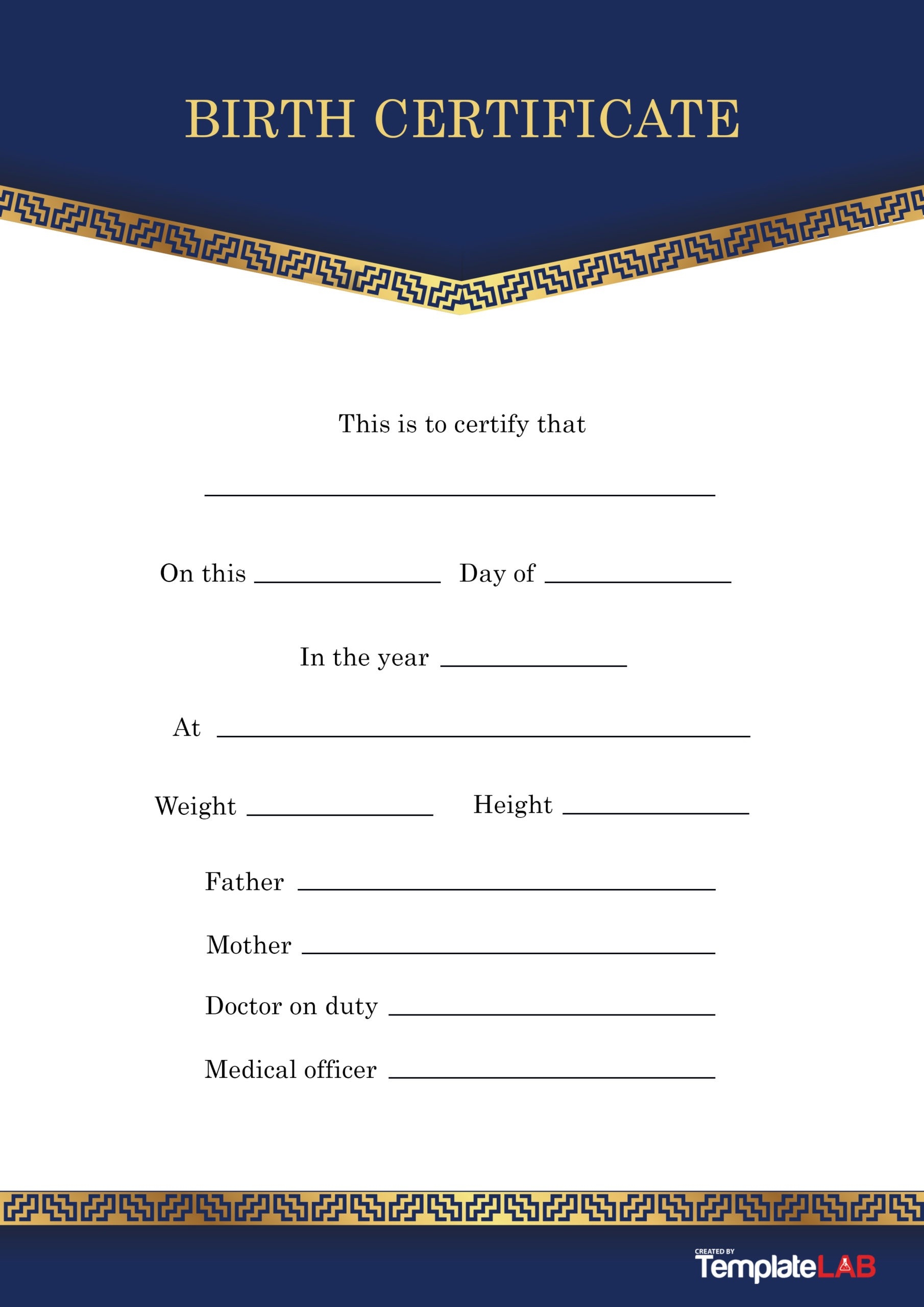 Blank Certificate Templates Printable