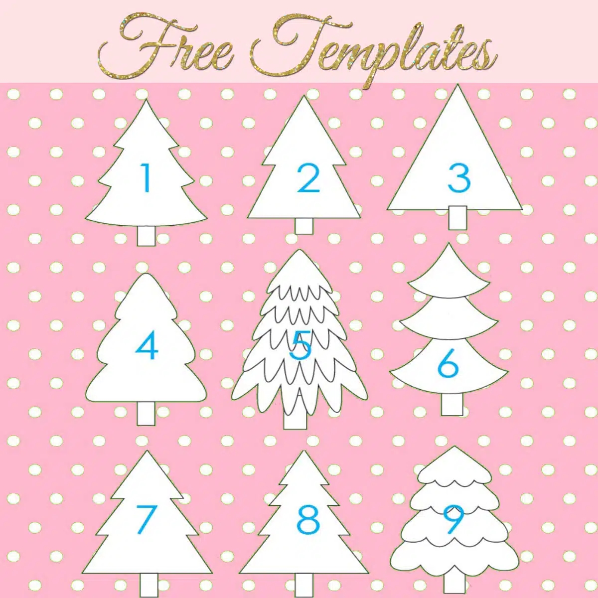 Free Printable Xmas Tree Template