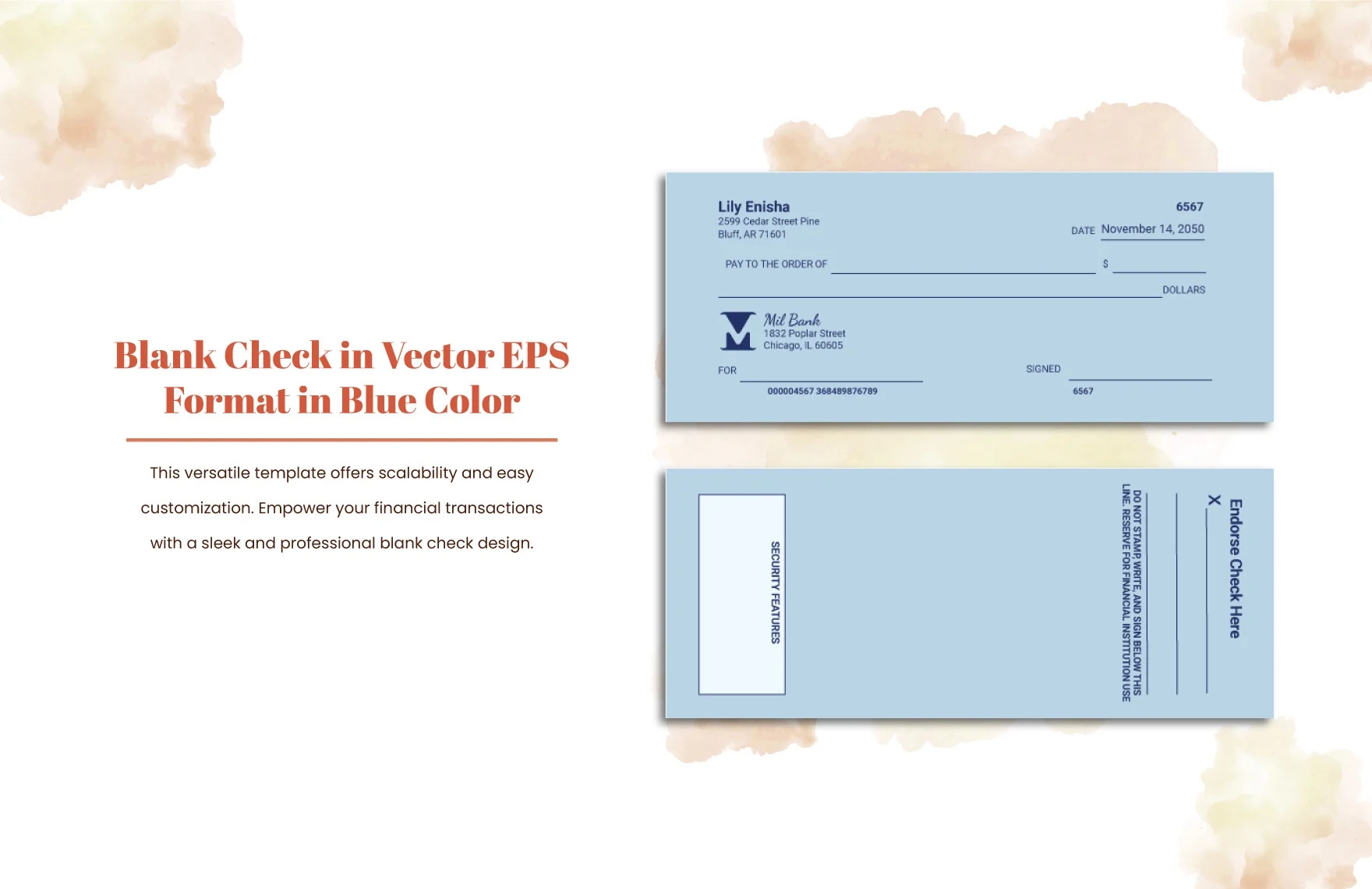 28 Blank Check Template DOC PSD PDF Vector Formats