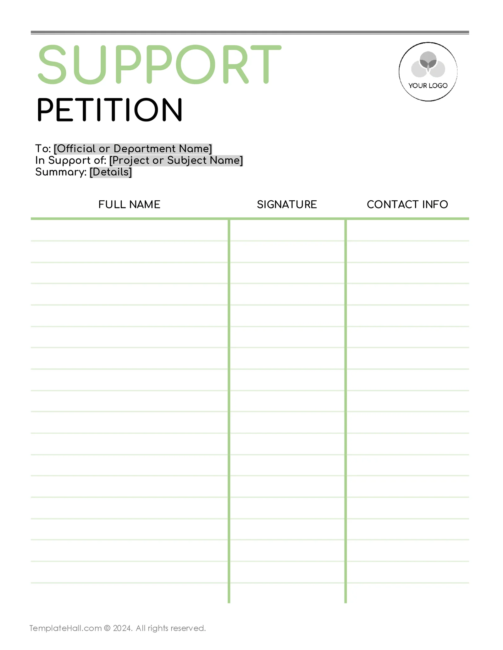 3 Free Petition Templates For Every Cause