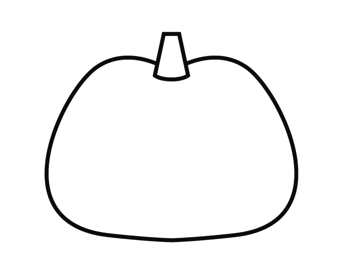 Outline Printable Pumpkin Template