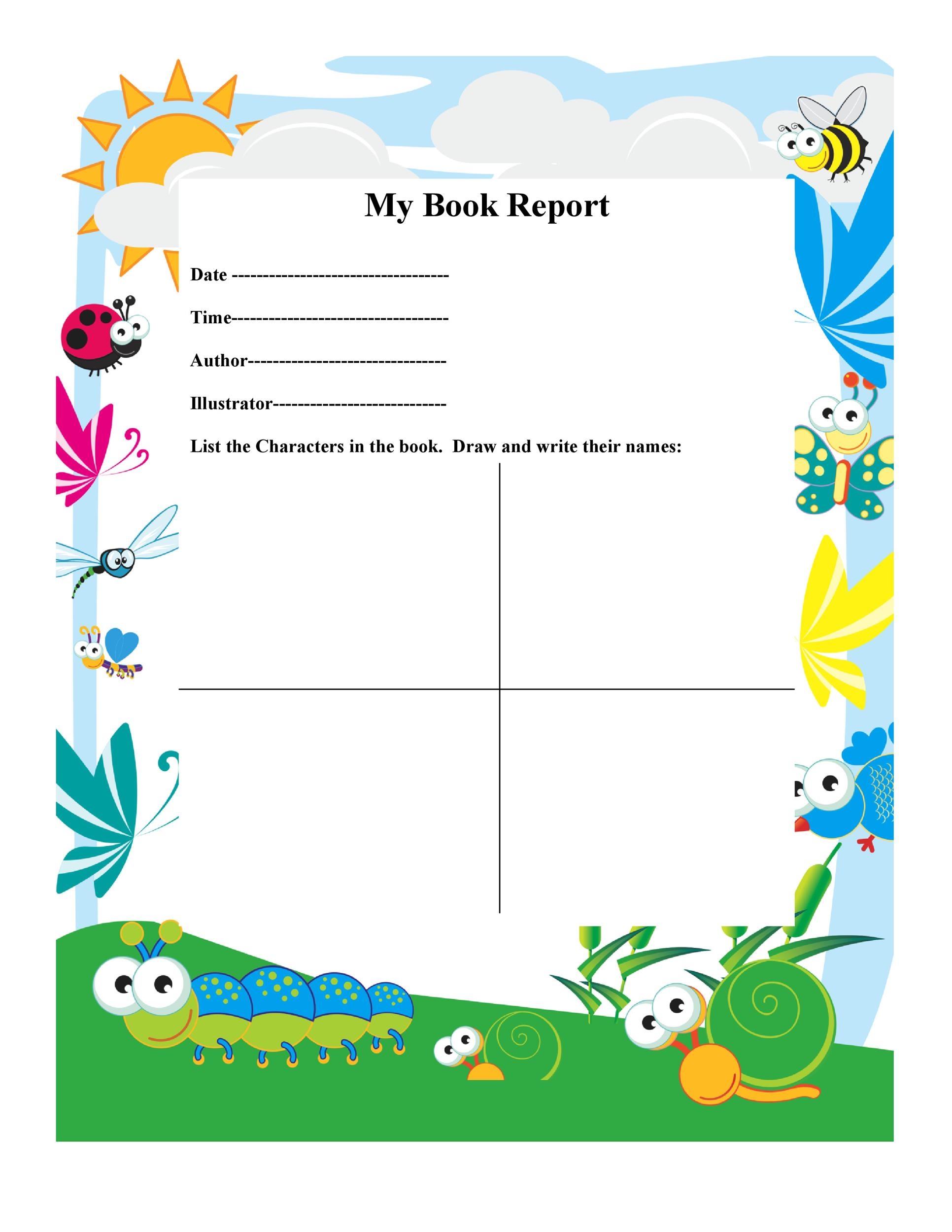 Free Printable Chapter Summary Template