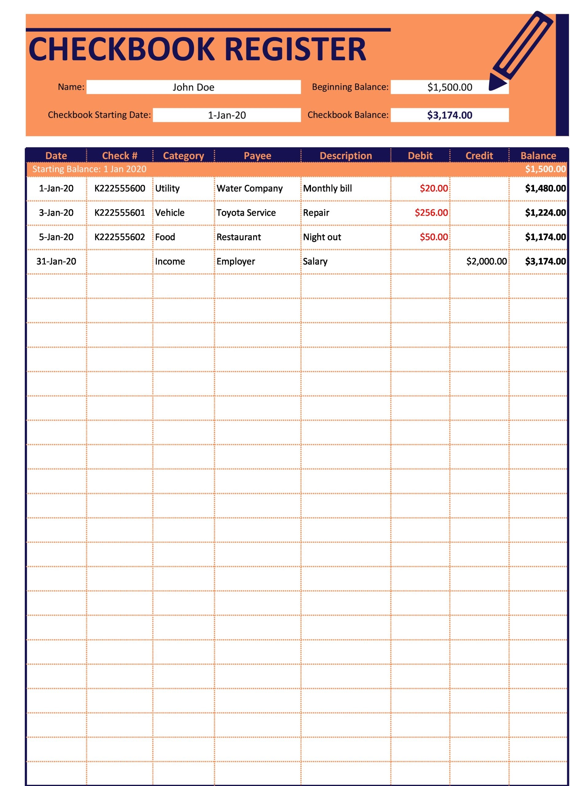 Check Templates Printable