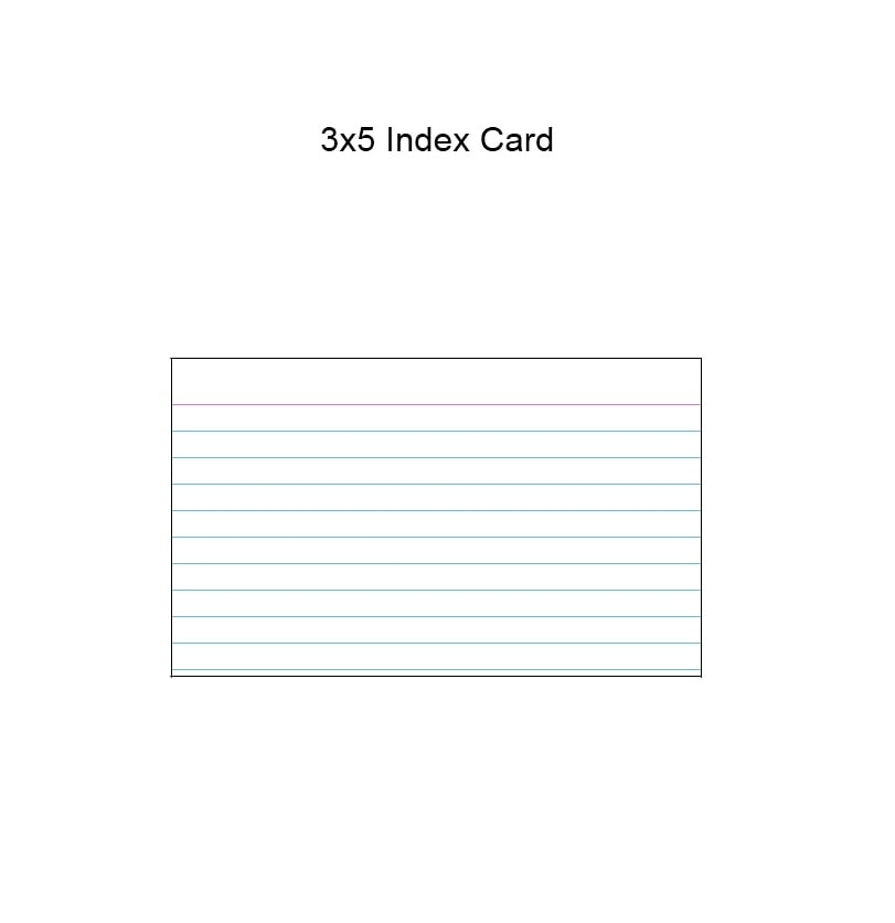 Flashcard Template Printable