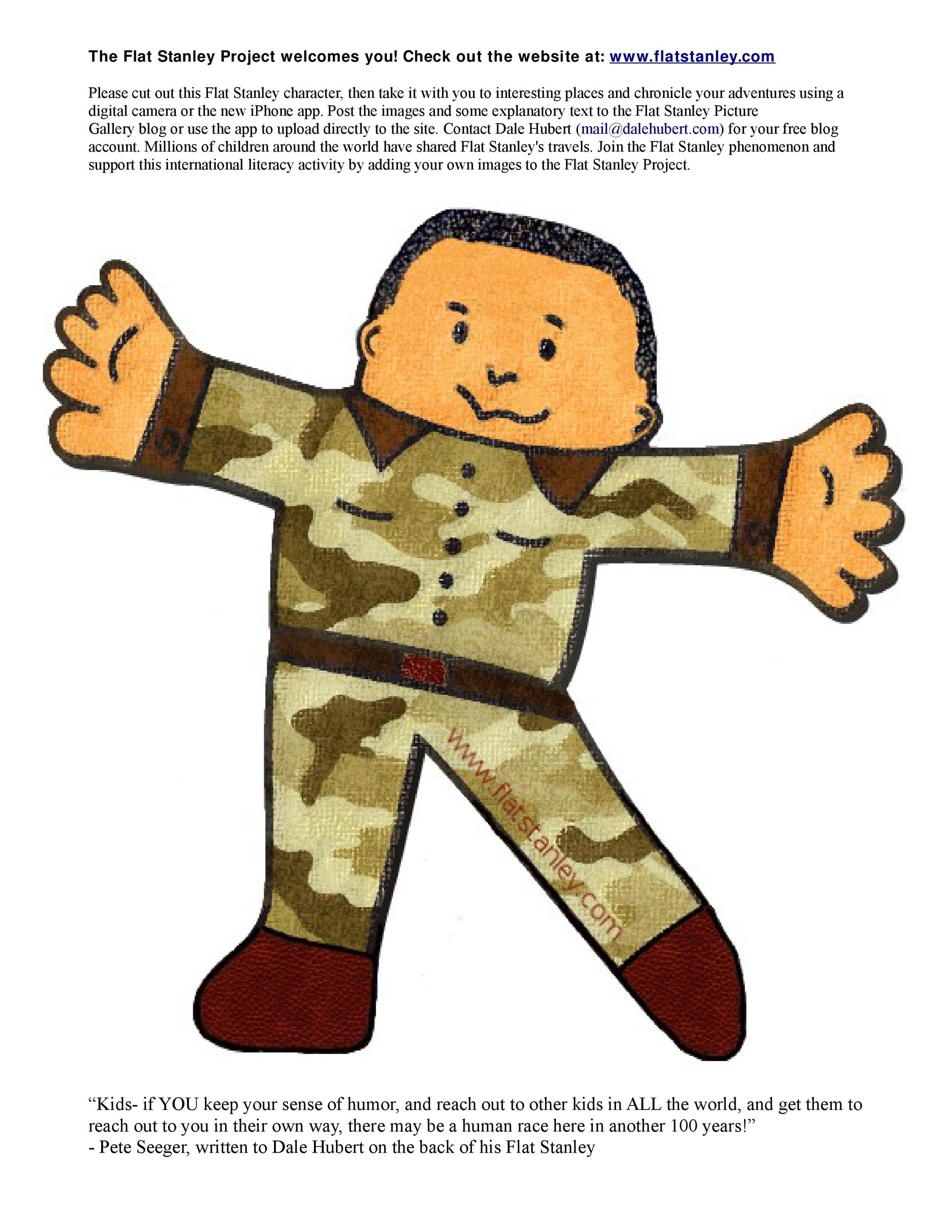 37 Flat Stanley Templates Letter Examples TemplateLab