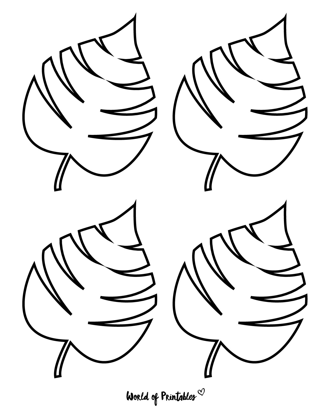 Free Printable Leaves Templates