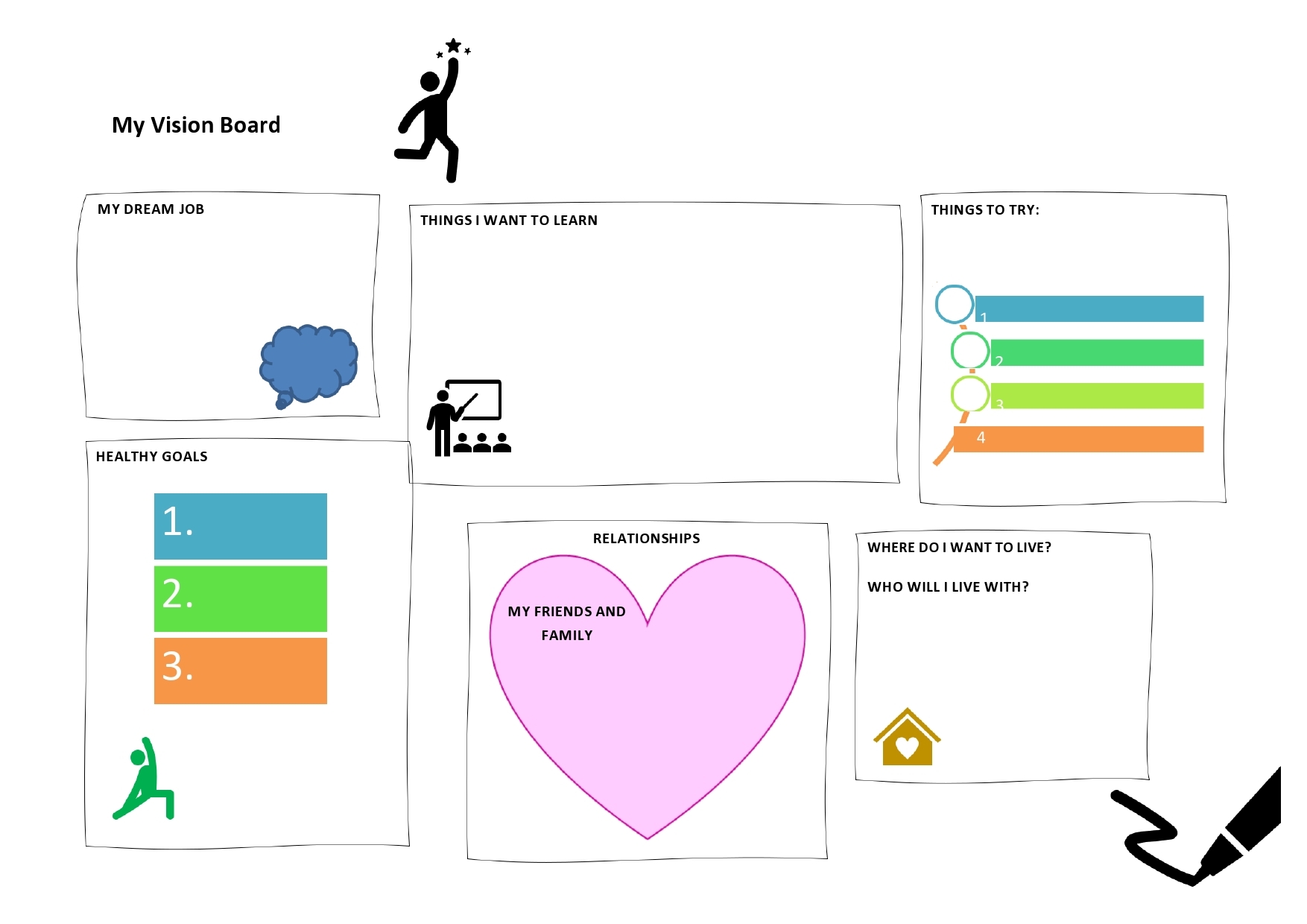 Vision Board Template Printable