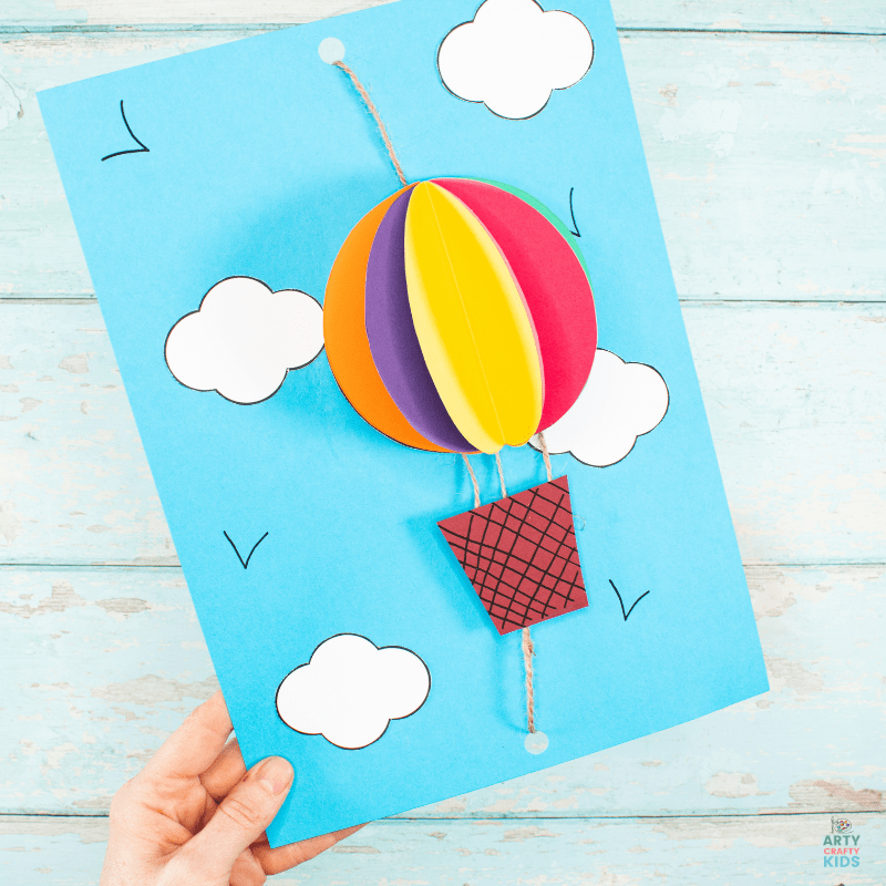 3D Hot Air Balloon Craft Arty Crafty Kids 3D Hot Air Balloon Craft Arty Crafty Kids