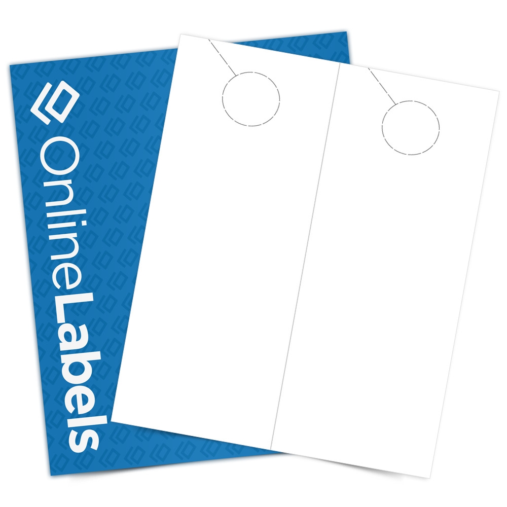 4 25 X 11 Printable Door Hangers White Cardstock OL245KW