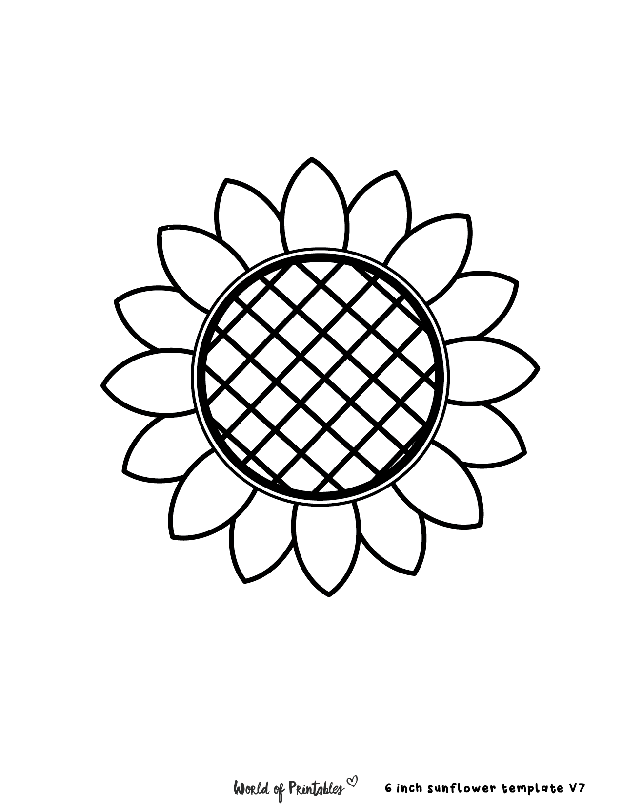 Sunflower Templates Printable