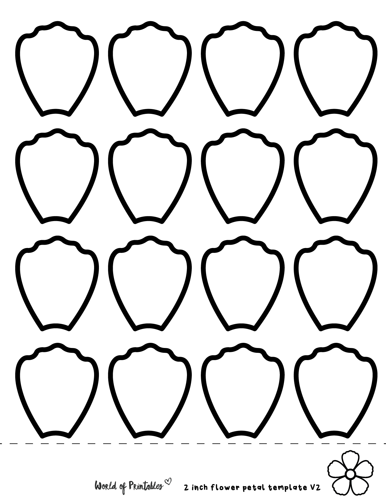 40 Flower Petal Templates World Of Printables 40 Flower Petal Templates World Of Printables