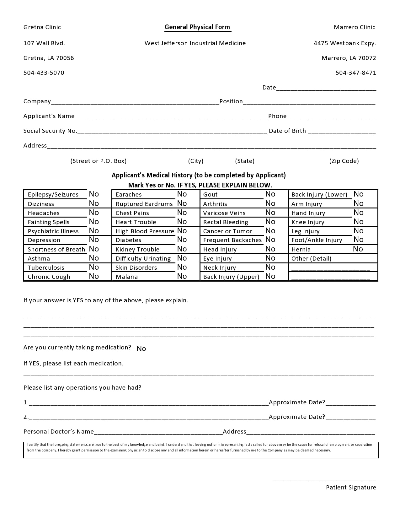 Printable History And Physical Template Pdf Printable History And Physical Template Pdf
