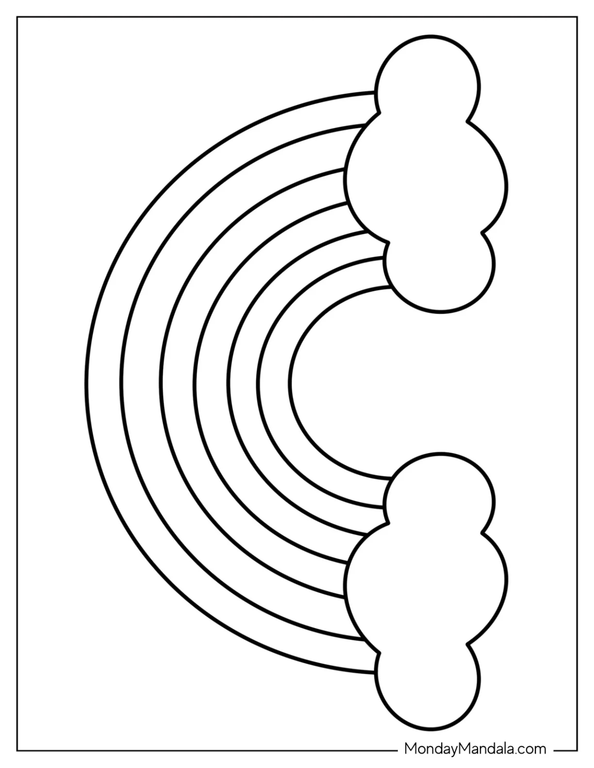43 Rainbow Templates Free PDF Printables 