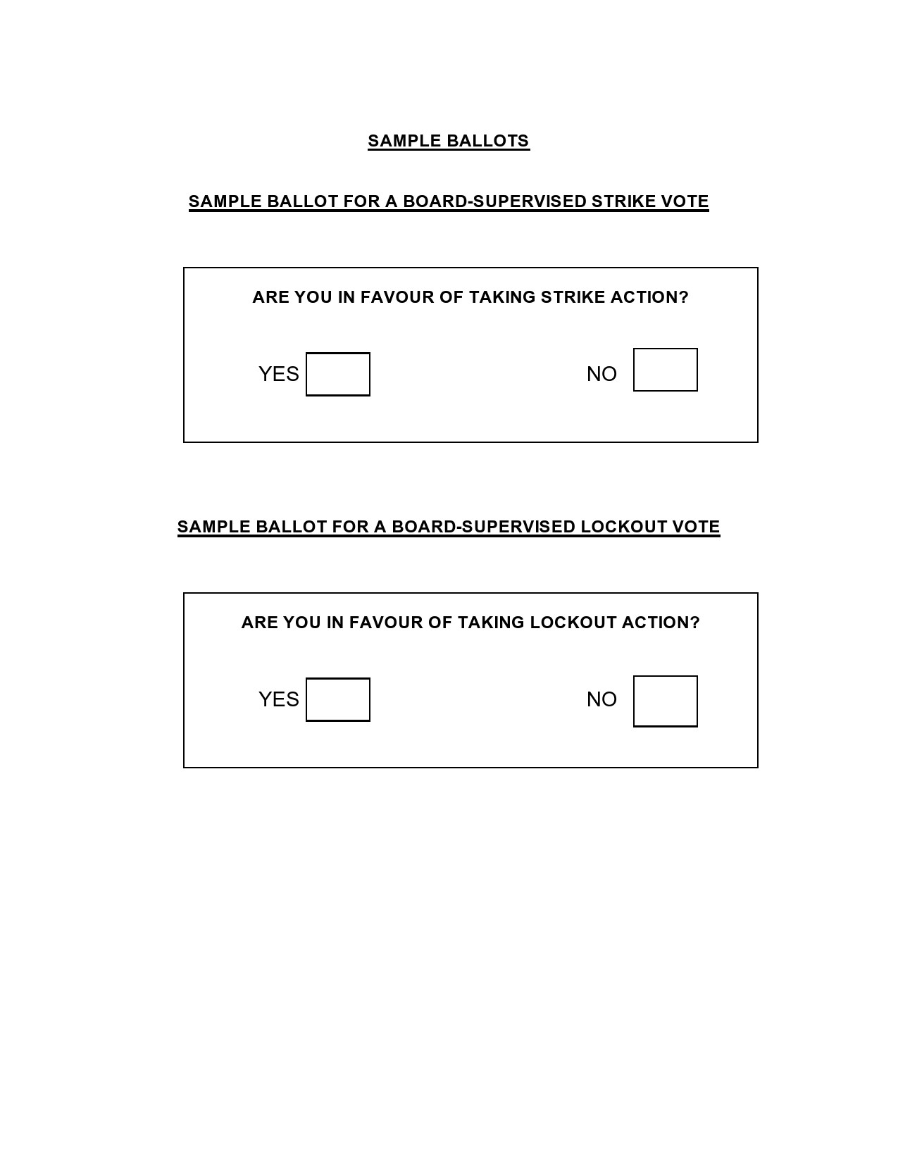 Printable Ballot Template