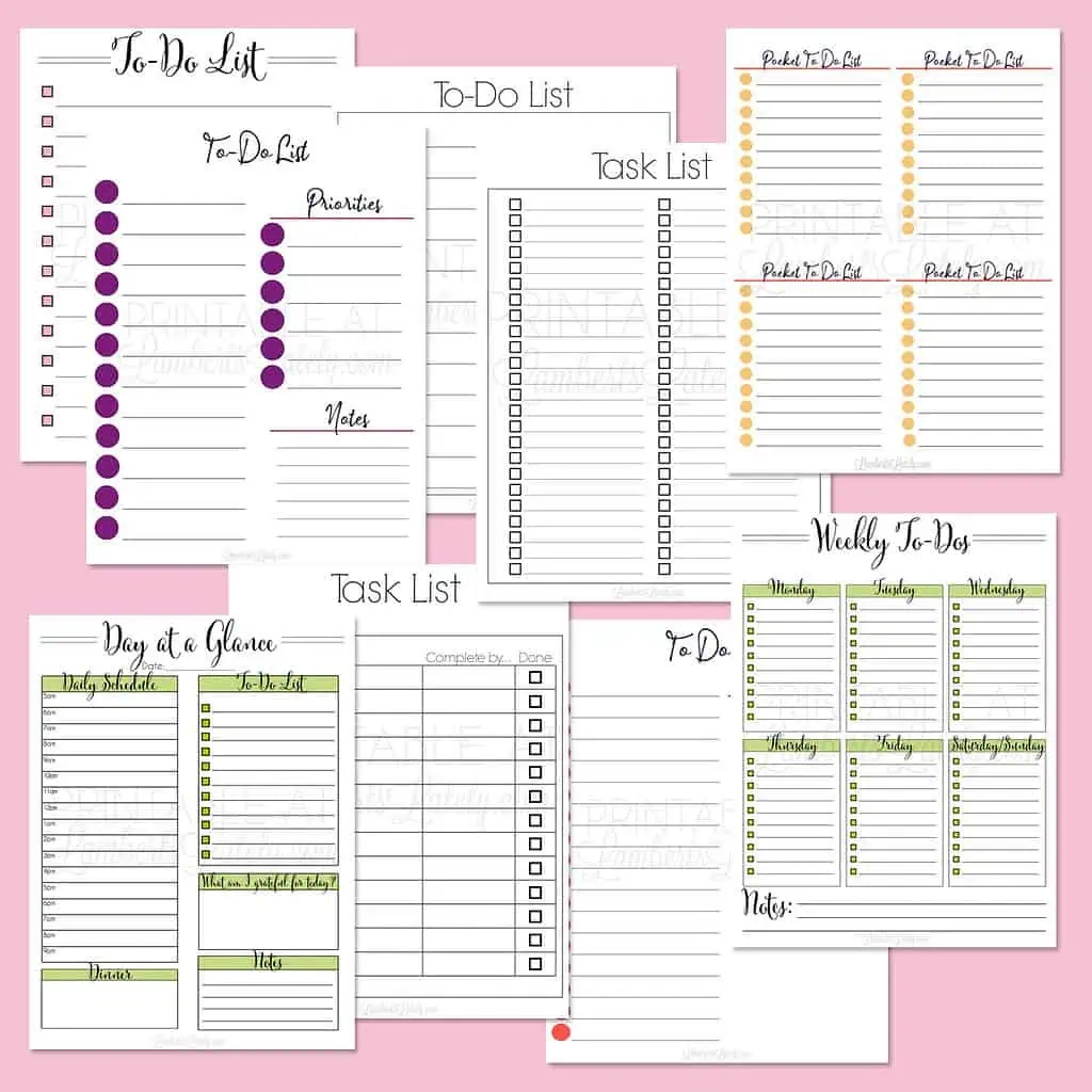 5 Free Printable To Do List Templates Free Organizing Printables Worksheets Library
