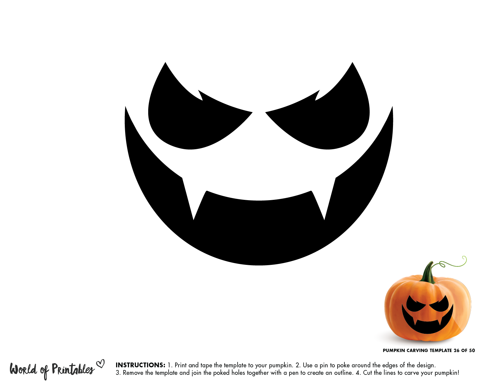 Halloween Pumpkin Templates Printable