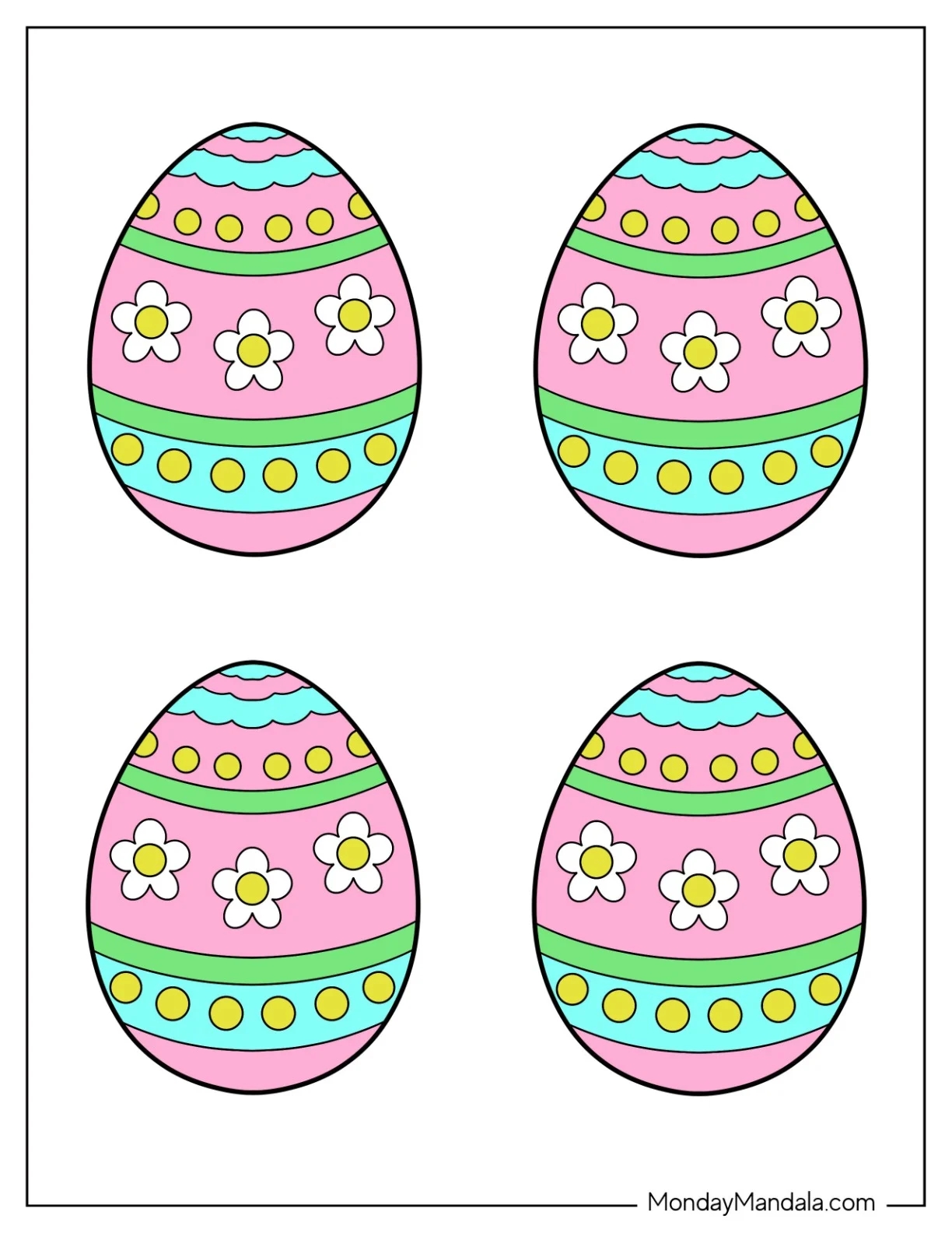 Blank Printable Easter Egg Template