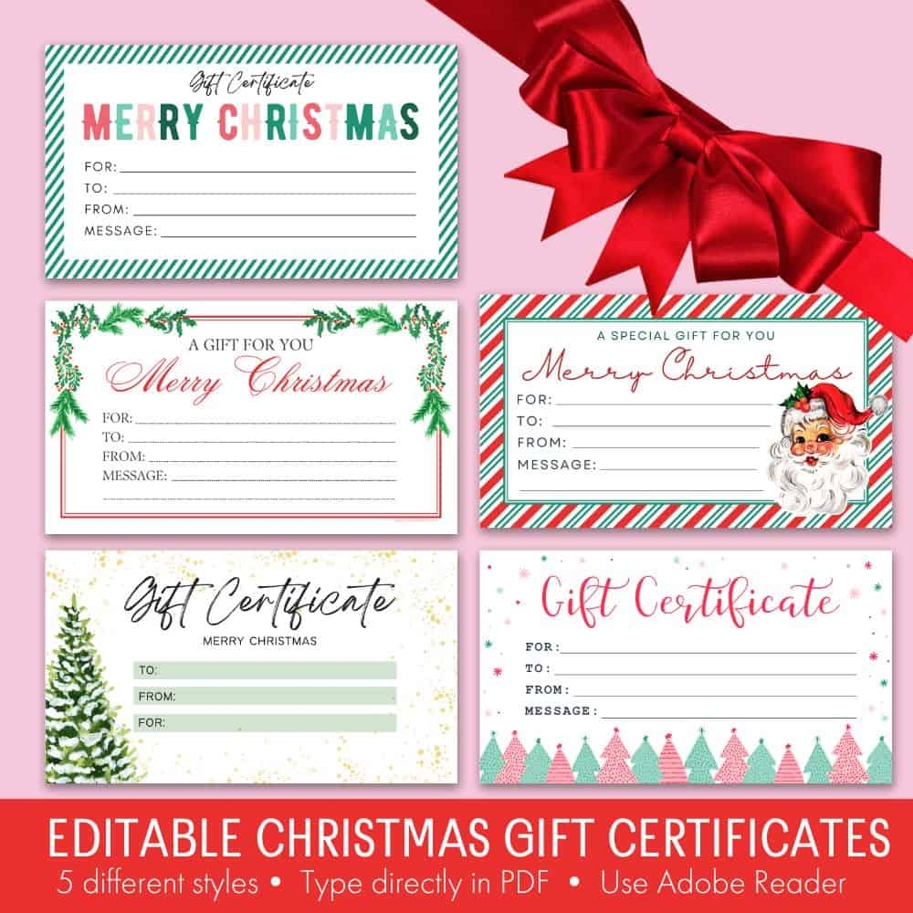 Christmas Gift Certificate Free Printable Templates Christmas Gift Certificate Free Printable Templates