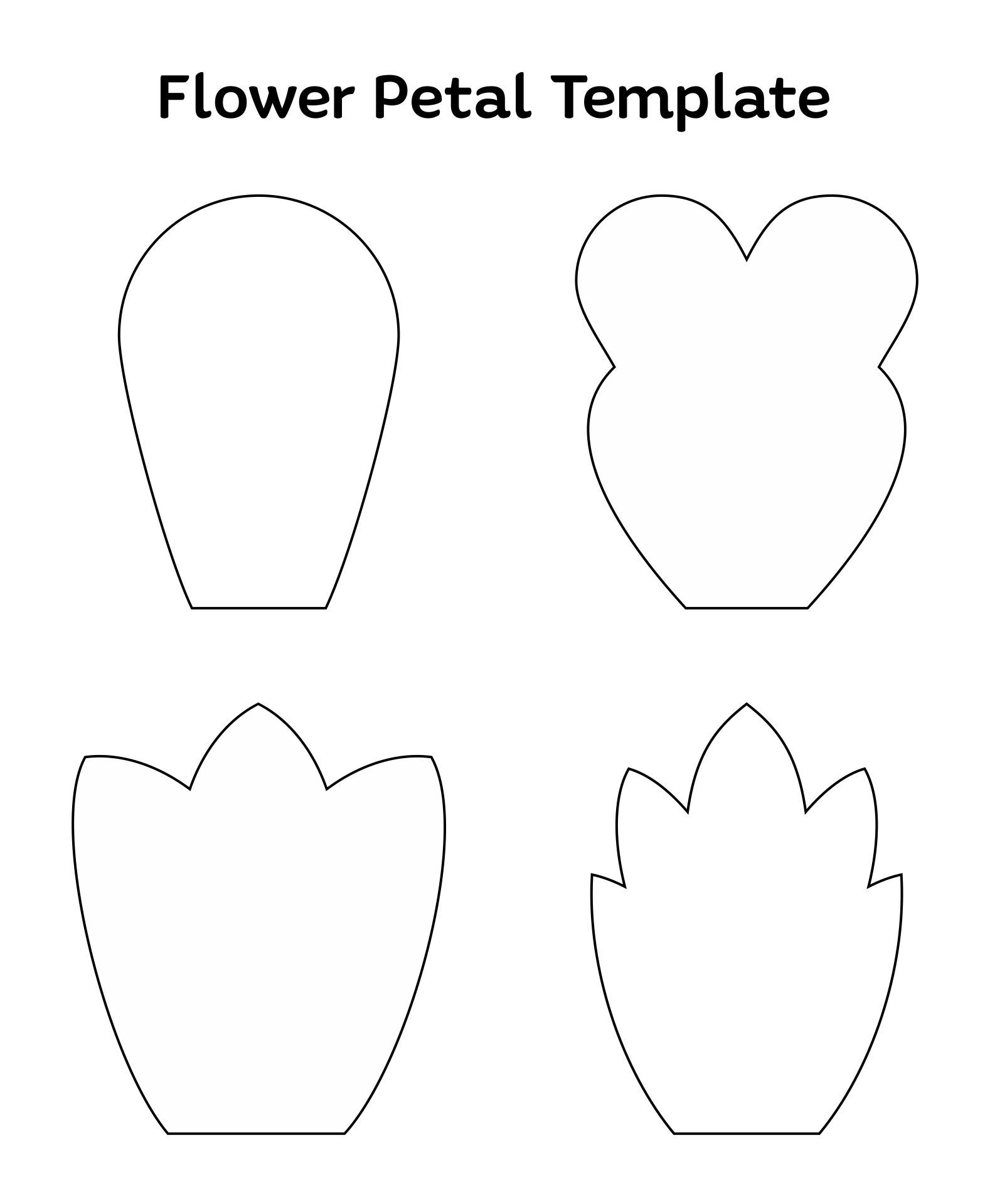 6 Petals Flowers Templates 10 Free PDF Printables Printablee Worksheets Library