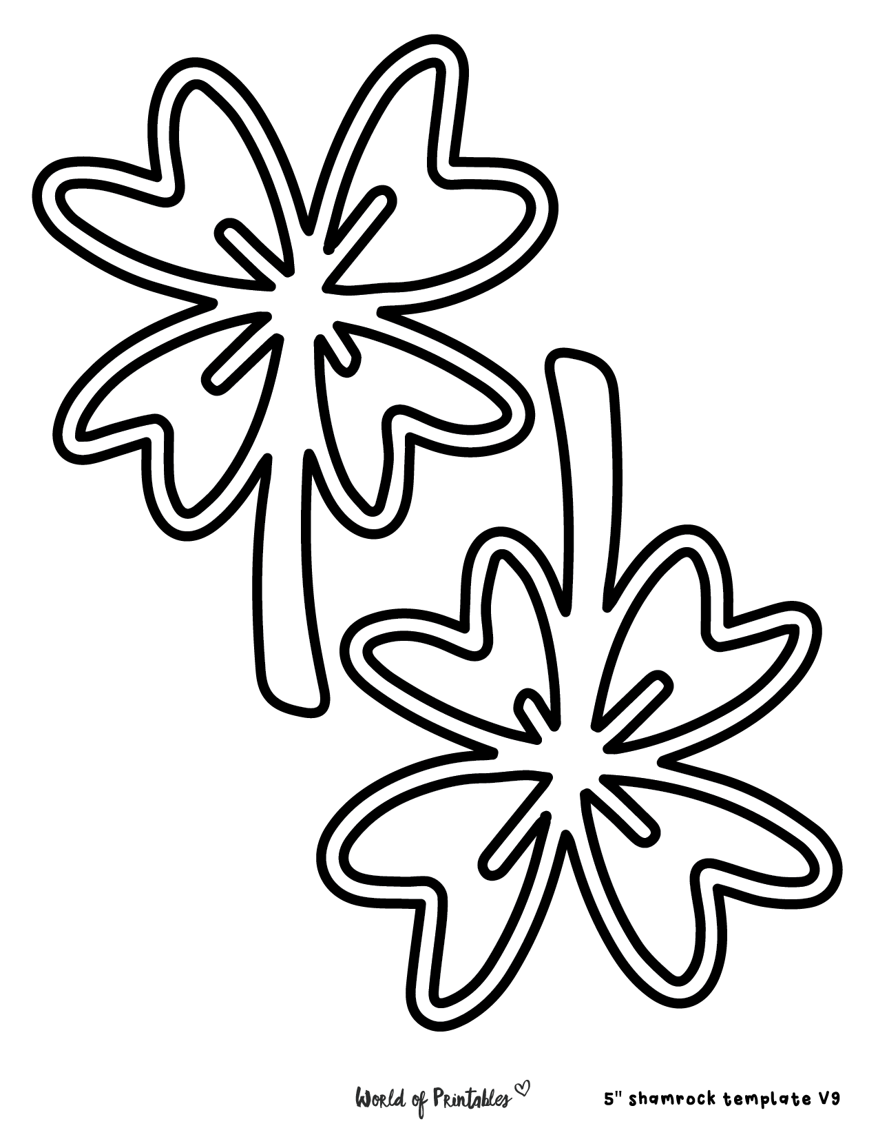 60 Best Shamrock Templates World Of Printables
