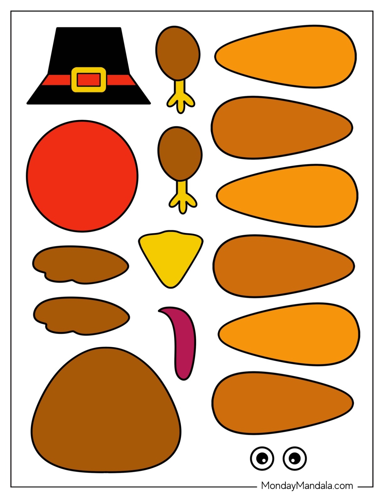 62 Turkey Templates Free PDF Printables 62 Turkey Templates Free PDF Printables