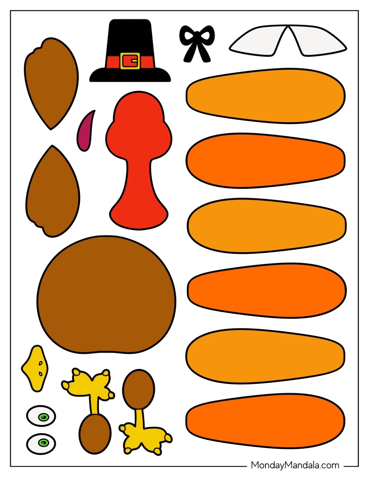 62 Turkey Templates Free PDF Printables 