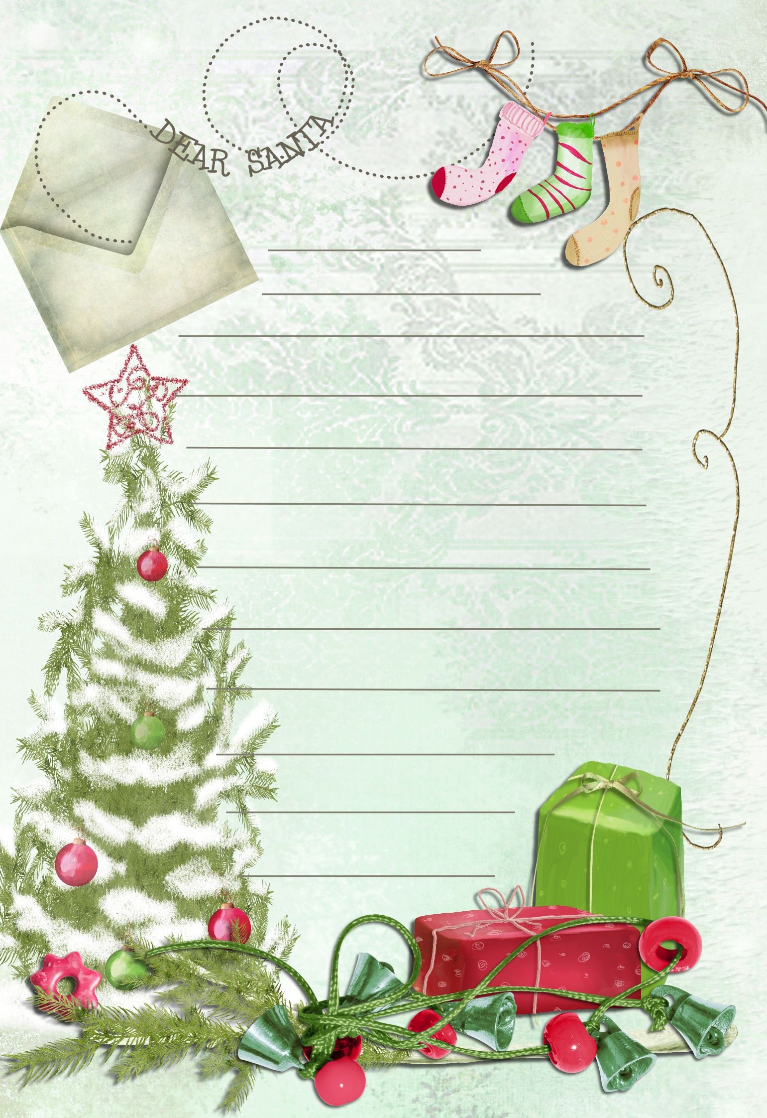 Printable Christmas Letter Template