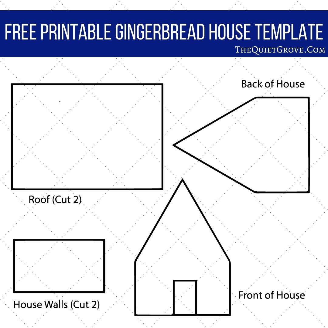 Large Gingerbread House Template Printable Large Gingerbread House Template Printable