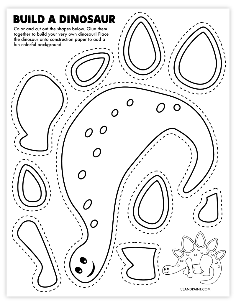 8 Free Printable Dinosaur Games And Activities Pjs And Paint