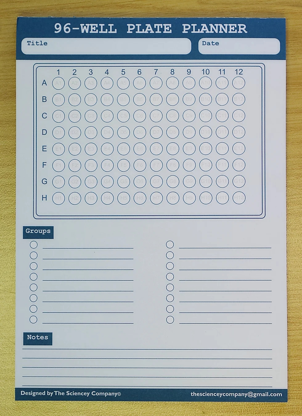 96 Well Plate Template Printable