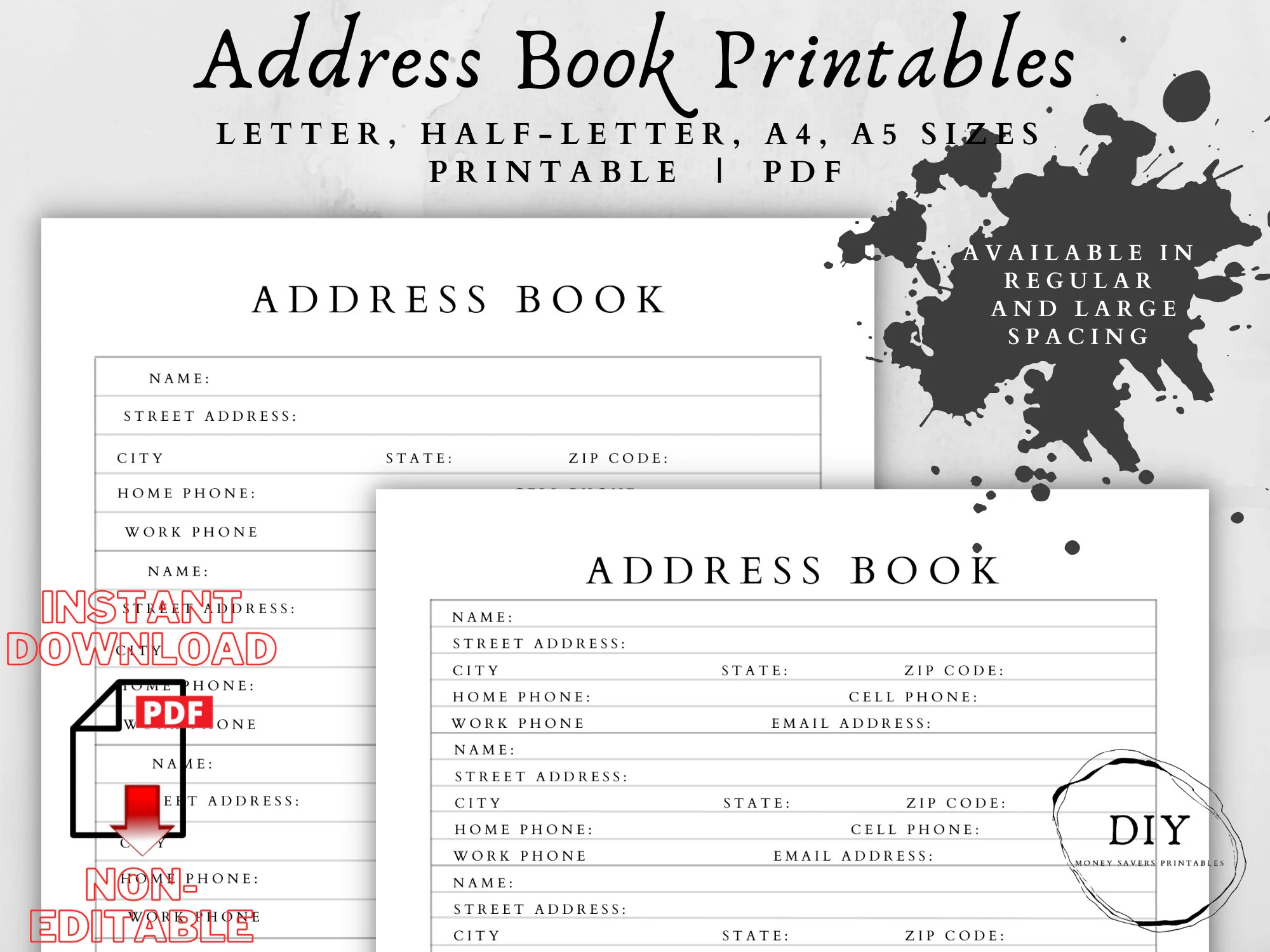 Address Book address Books organize Planner address Finder people Search Address List address Printable people Finder personal Information Etsy