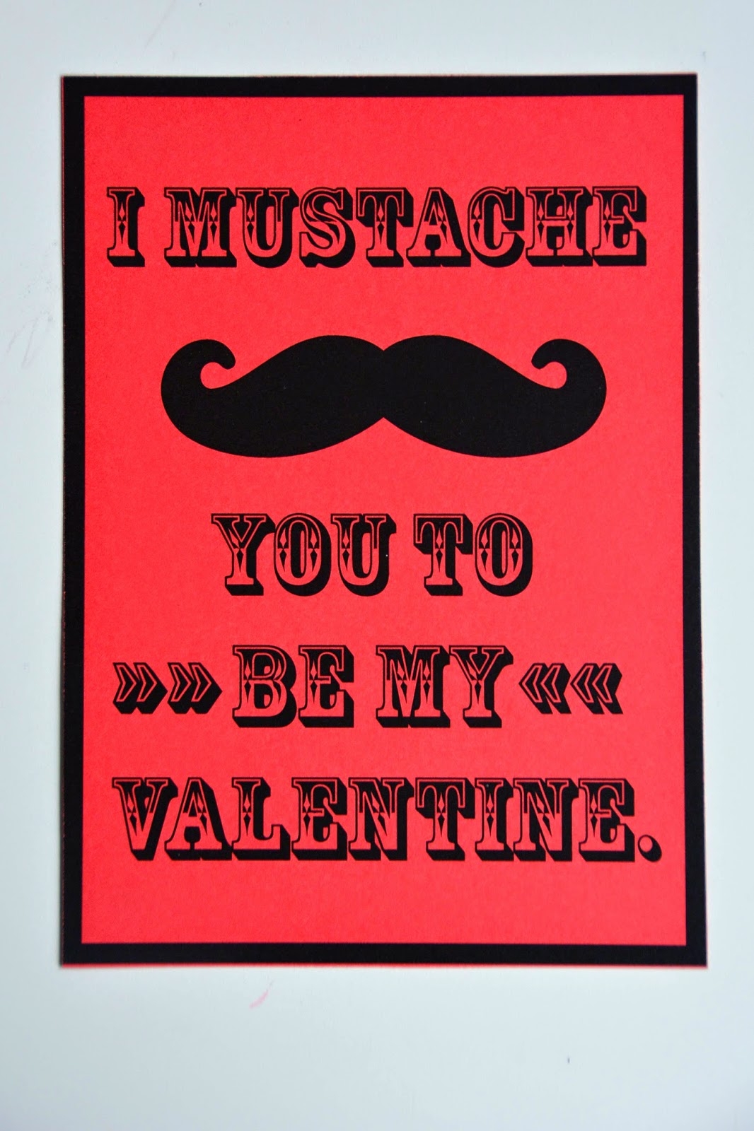 Mustache Template Printable
