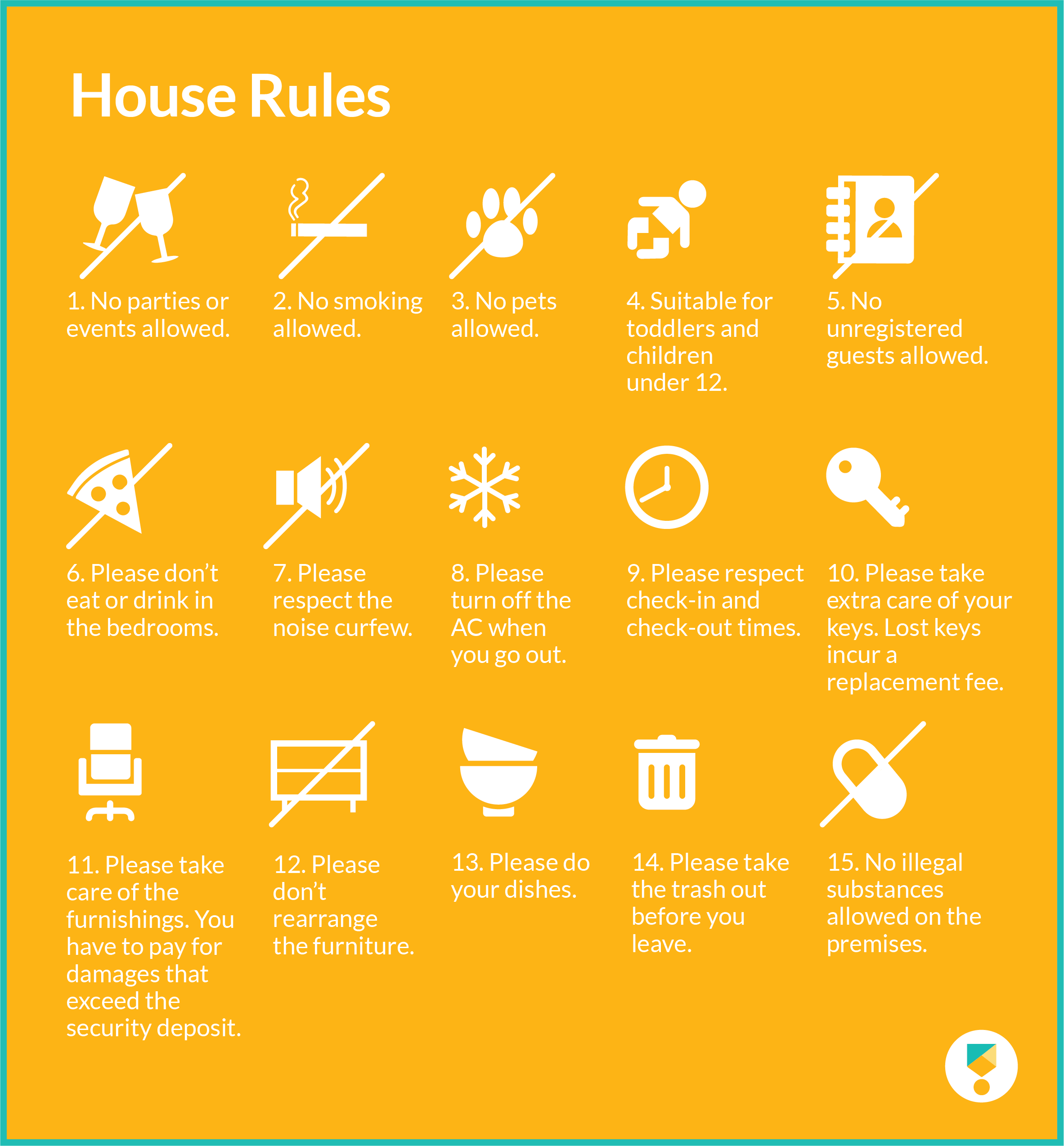 Airbnb House Rules Template 15 Examples Of Essential House Rules Airbnb House Rules Template 15 Examples Of Essential House Rules