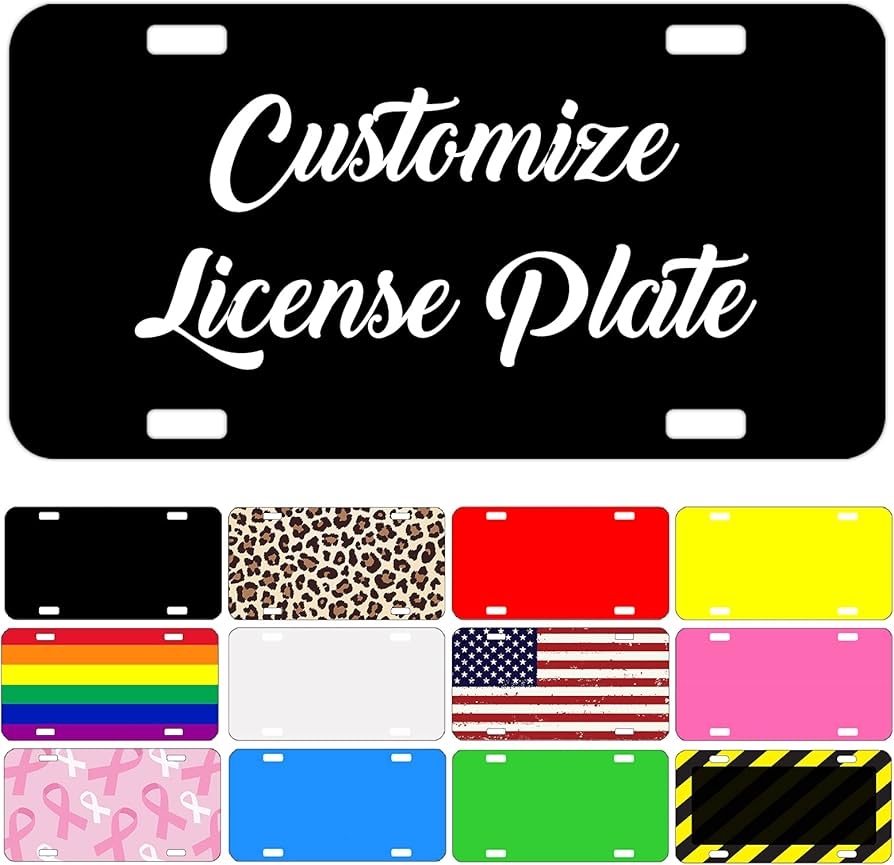Licence Plate Template Printable