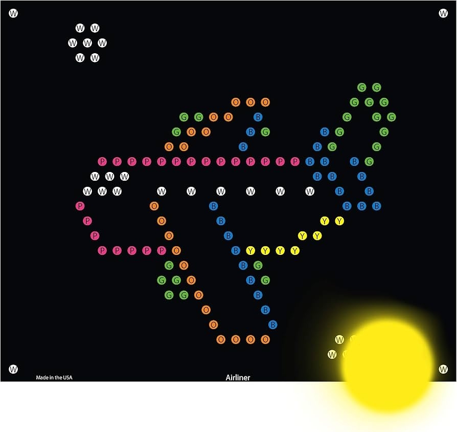 Amazon IllumiPeg Things That Go Refill Templates For Basic Fun Lite Brite Ultimate Classic 10 Sheets 7x8 Toys Games