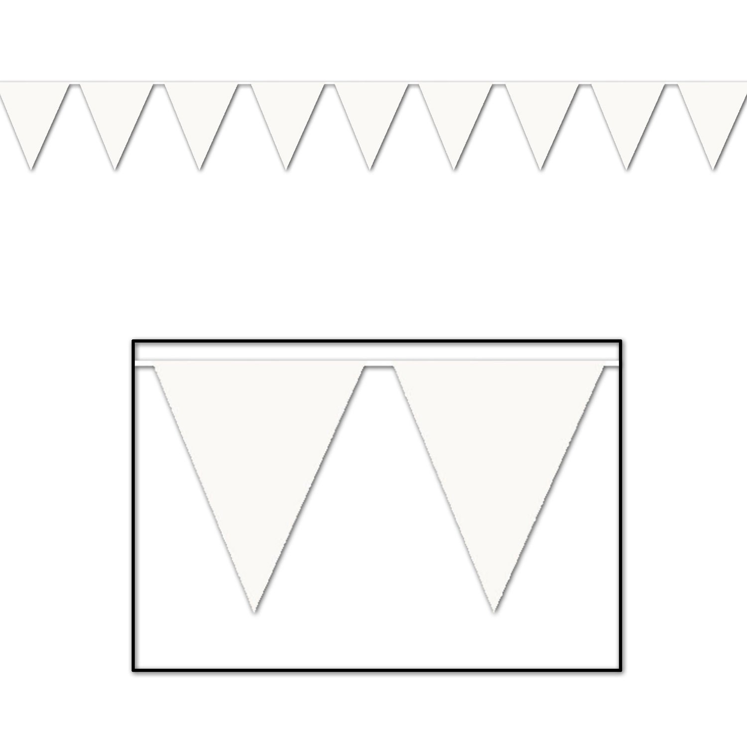 Amazon Indoor Outdoor Pennant Banner white Party Accessory 1 Count 1 Pkg Home Kitchen