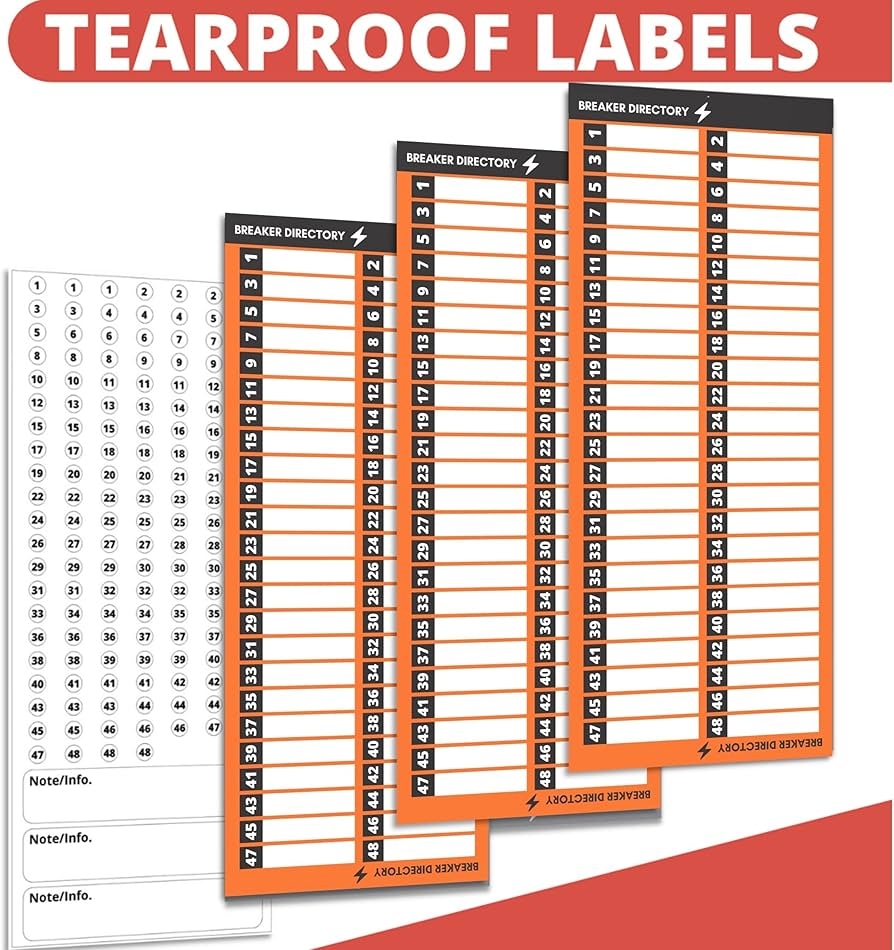 Amazon Premium Quality Non Tearable Paper Circuit Breaker Directory Label With Fuse Stickers For Fuse Panel Marker Sign For Electrical Panel Amazon Premium Quality Non Tearable Paper Circuit Breaker Directory Label With Fuse Stickers For Fuse Panel Marker Sign For Electrical Panel