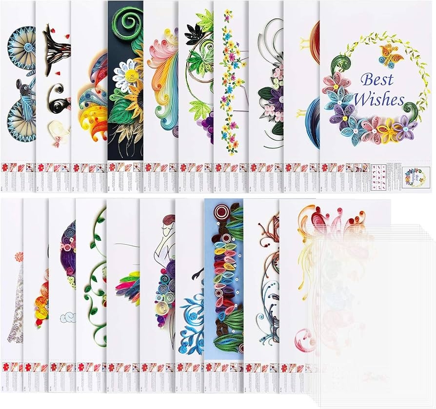Stencil Printable Quilling Templates