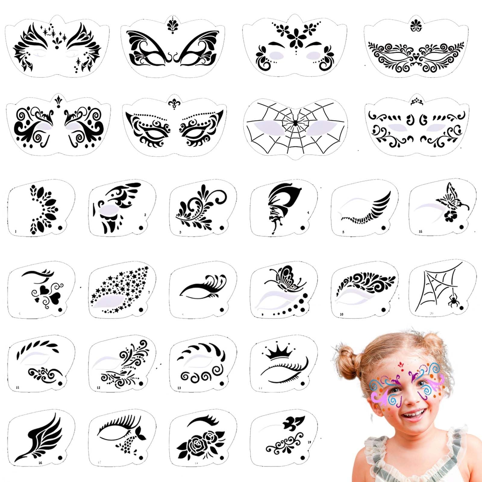 Printable Face Painting Templates