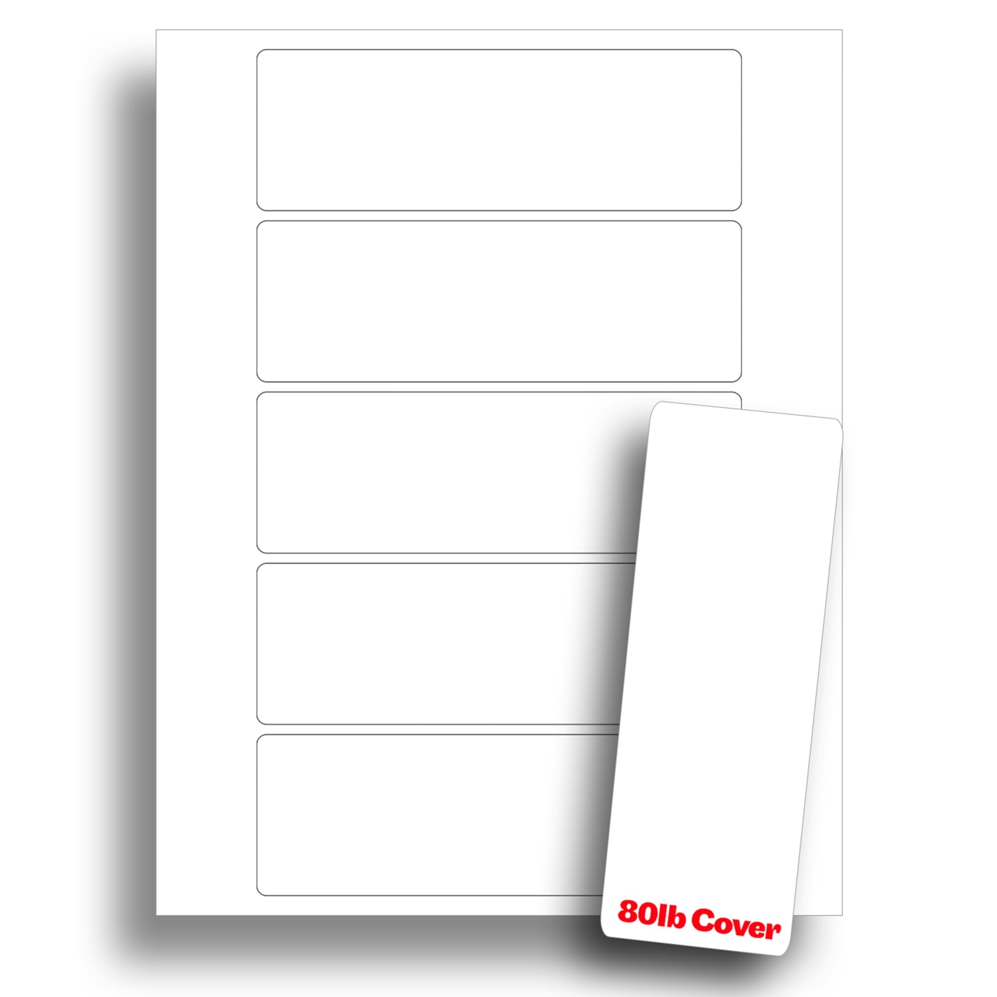 Amazon White Printable Bookmarks Blank Bookmark Printing Paper For Inkjet Laser Printers Heavyweight 80lb Cover Cardstock 2 X 6 Perforated 5 Per Page 10 Sheets 50 Blank Bookmarks Office Products