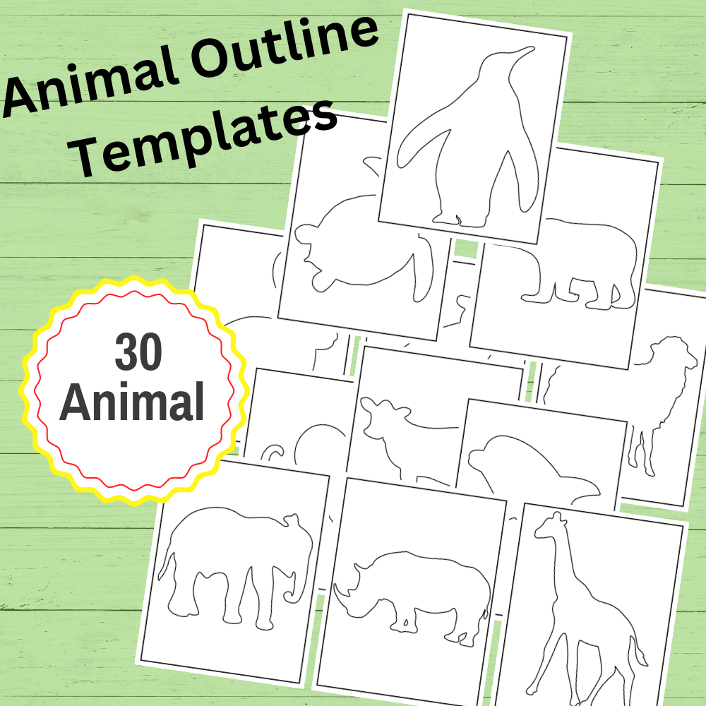 Animals Outline Made By Teachers