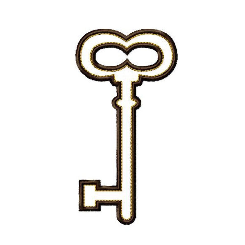 Antique Key Big Dreams Embroidery