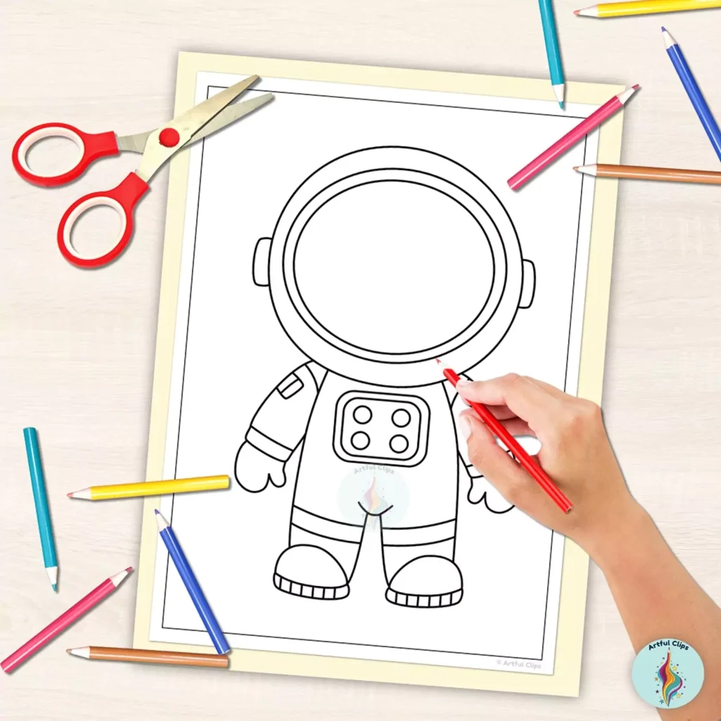 Printable Astronaut Template