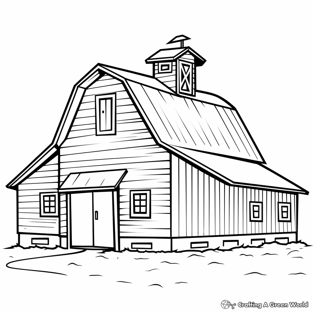 Barn Coloring Pages Free Printable 