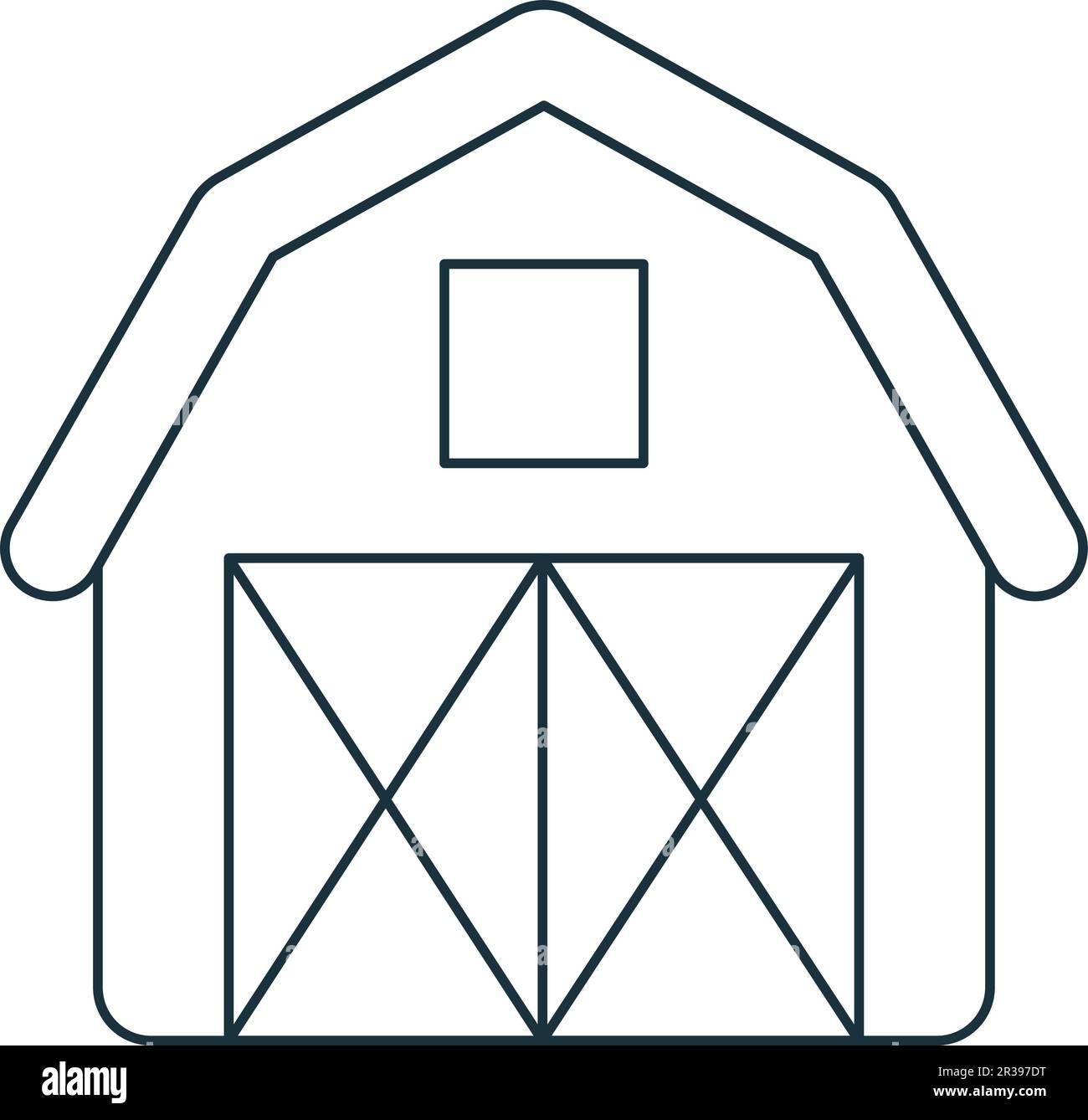 Barn Icon Monochrome Simple Sign From Agriculture Collection Barn Icon For Logo Templates Web Design And Infographics Stock Vector Image Art Alamy