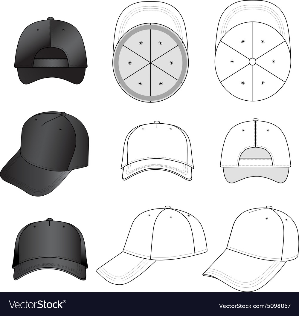 Printable Baseball Cap Template