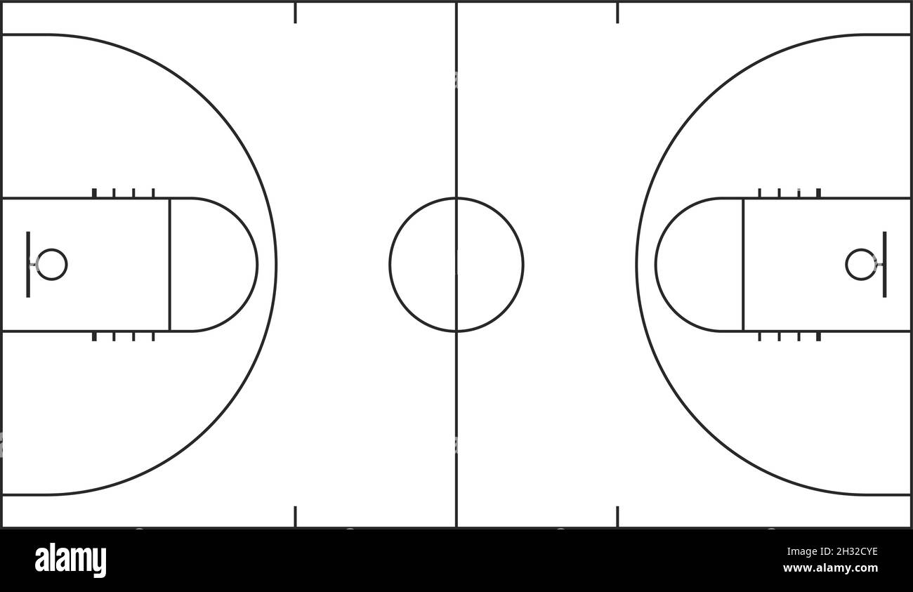 Printable Basketball Court Template Printable Basketball Court Template
